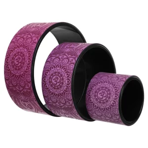 Yoga Wheel Set of 3 Purple-Black