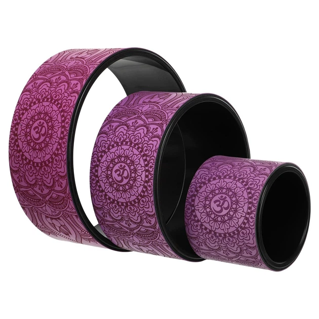 Yoga Wheel Set of 3 Purple-Black