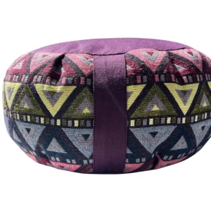 Geometry Meditation Cushion, 31 x 16 cm, Plum